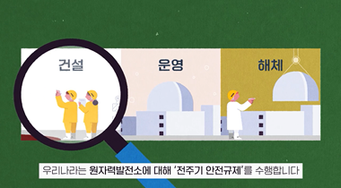 All Clear Nuclear, 딱! 이해하기 쉬운 안전규제 원자력발전소 건설단계편(시각장애인) 영상자료이미지